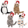 The Kitty Collection of 4 Santa Cat Felt Ornament - The Village Country Store 