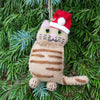 The Kitty Collection of 4 Santa Cat Felt Ornament - The Village Country Store 