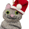 The Kitty Collection of 4 Santa Cat Felt Ornament - The Village Country Store 