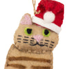 The Kitty Collection of 4 Santa Cat Felt Ornament - The Village Country Store 