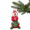 Global Groove Life Holiday Pressie Tortoise Felt Christmas Ornament