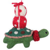 Global Groove Life Holiday Pressie Tortoise Felt Christmas Ornament