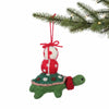 Global Groove Life Holiday Pressie Tortoise Felt Christmas Ornament