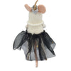 Global Groove Life Holiday Red Carpet Queen Mouse Felt Ornament