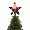 Global Groove Life Holiday Santa Star Tree Topper Felt Ornament