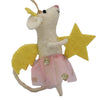 Global Groove Life Holiday Star Fairy Mouse Felt Ornament