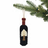 Global Groove Life Holiday Wine Bottle Felt Ornament