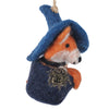 Global Groove Life Holiday Witch Fox Coffee Cup Felt Christmas Ornament