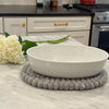 Global Groove Life Home Felt Casserole Trivet, Heather grey