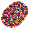 Global Groove Life Home Felt Casserole Trivet, Rainbow Tie Dye