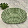 Global Groove Life Home Felt Casserole Trivet, Sage