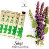 Global Groove Life Home Sage Incense Natural Aromatic Incense Sticks – 150 Count (10 Packs of 15)