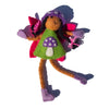 Global Groove Life Kids Mushroom Bonnet Tooth Fairy Pillow Raven Purple - Brown Skin