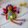 Global Groove Life Kids Mushroom Bonnet Tooth Fairy Pillow Raven Purple - Brown Skin