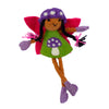 Global Groove Life Kids Mushroom Bonnet Tooth Fairy Pillow Raven Purple - Brown Skin