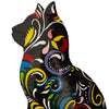 Thoughtful Kitty Painted Haitian Steel Drum Wall Art, 14.5 inch - The Village Country Store 