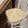 Mayflower Market Chair Pad Golden Honey Check Chair Pad 16.5x18