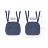 Mayflower Market Chair Pad Vintage Indigo Blue Chambray Cotton Chair Pad - 15.5x17 Cushioned Seat Cushion - VHC Brands