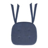 Mayflower Market Chair Pad Vintage Indigo Blue Chambray Cotton Chair Pad - 15.5x17 Cushioned Seat Cushion - VHC Brands
