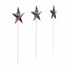 Mayflower Market Decorative Pick Painted Metal American Flag Theme Star on Pick Set of 3 12x3.5
