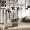 Mayflower Market Decorative Pick Painted Metal American Flag Theme Star on Pick Set of 3 12x3.5