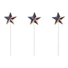 Mayflower Market Decorative Pick Painted Metal American Flag Theme Star on Pick Set of 3 12x3.5
