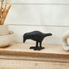 Mayflower Market Figurine Black Metal Crow 3.5x6.25x3