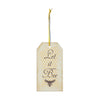 Mayflower Market Ornament Buzzy Bees Let It Bee MDF Tag Ornament w/ Ribbon 7x3.75x0.5