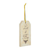 Mayflower Market Ornament Buzzy Bees Let It Bee MDF Tag Ornament w/ Ribbon 7x3.75x0.5