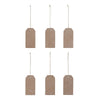 Mayflower Market Ornament My Country Americana MDF Tag Ornaments w/ Twines 5x2.5x0.5 Sets of 6