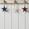 Mayflower Market Ornament RWB Wooden Star Ornaments Set of 3 4x4x0.25