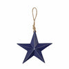 Mayflower Market Ornament Wooden Star Ornament Blue 8x8x1.5