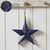 Mayflower Market Ornament Wooden Star Ornament Blue 8x8x1.5