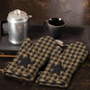 Mayflower Market Oven Mitt Black Star Oven Mitt Set of 2