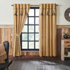 Mayflower Market Panel Pip Vinestar Panel with Attached Scalloped Layered Valance Set of 2 84x40