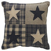 Mayflower Market Pillow Black Check Star Pillow 6x6