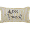 Mayflower Market Pillow Buzzy Bees Bee Yourself Pillow 7x13
