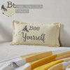 Mayflower Market Pillow Buzzy Bees Bee Yourself Pillow 7x13