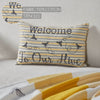 Mayflower Market Pillow Buzzy Bees Welcome to Our Hive Pillow 9.5x14