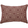 Mayflower Market Pillow Custom House Burgundy Tan Jacquard Faith Pillow 9.5x14