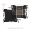 Eston Black Tan Plaid Pillow 12x12 - The Village Country Store 
