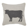 Mayflower Market Pillow Finders Keepers Cow Silhouette Pillow 6x6