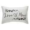 Mayflower Market Pillow Finders Keepers Love U More Pillow 9.5x14