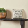 Mayflower Market Pillow My Country Land of the Free Pillow 6x6