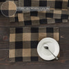 Mayflower Market Placemat Black Check Placemat Set of 6 13x19