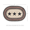 Mayflower Market Placemat Colonial Star Jute Oval Placemat Set of 6 10x15