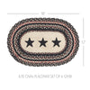Mayflower Market Placemat Colonial Star Jute Oval Placemat Set of 6 12x18