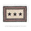 Mayflower Market Placemat Colonial Star Jute Rect Placemat Set of 6 10x15