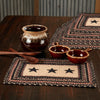 Mayflower Market Placemat Colonial Star Jute Rect Placemat Set of 6 12x18