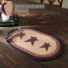 Mayflower Market Placemat Connell Oval Placemat Stencil Stars 13x19